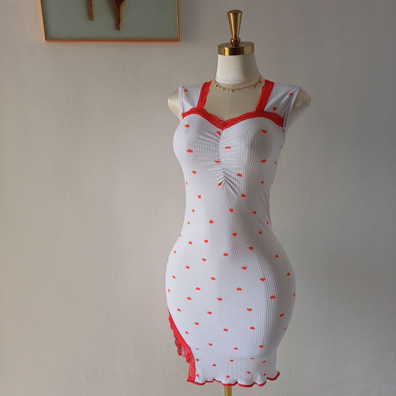 ROBE COEUR ROUGE